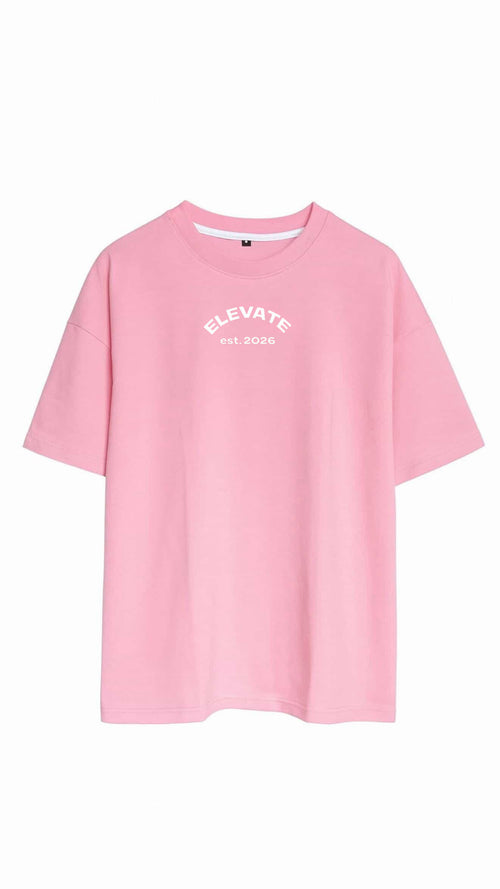 Pink Elevate Tee - “ALL TIME pulse”